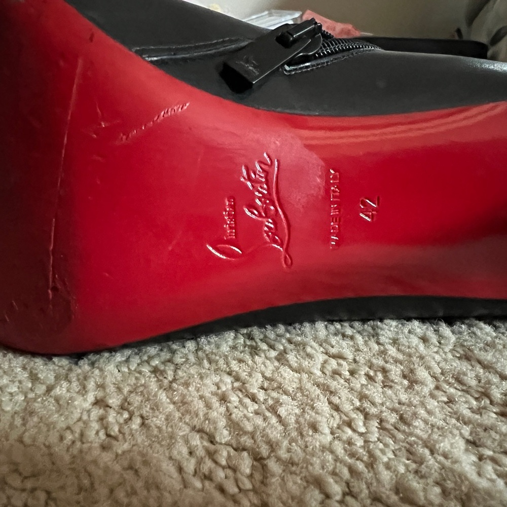 Christian Louboutin Black Heeled Booties - Picture 7 of 10
